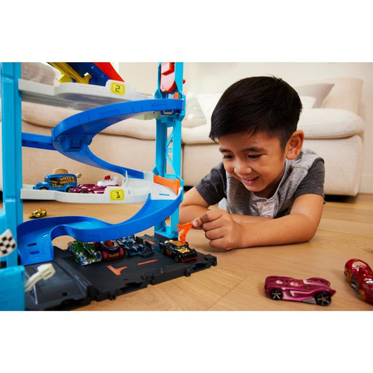 Mattel hot wheels city transforming race tower