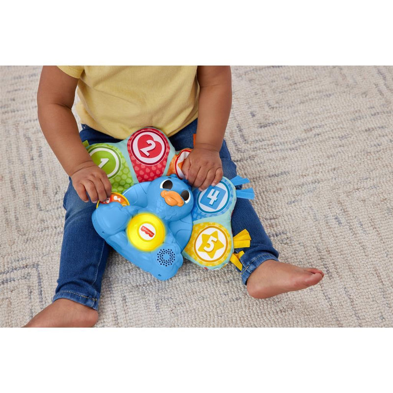 Load image into Gallery viewer, Fisher price linkimals tellen en kleuren pauw + licht en geluid
