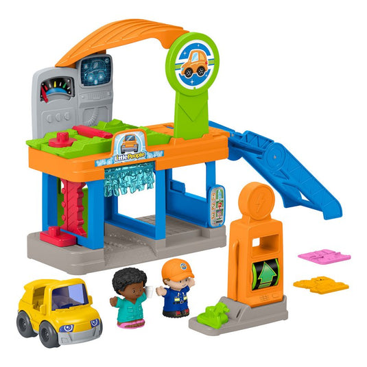 Fisher price little people lets go fillin fun service station.