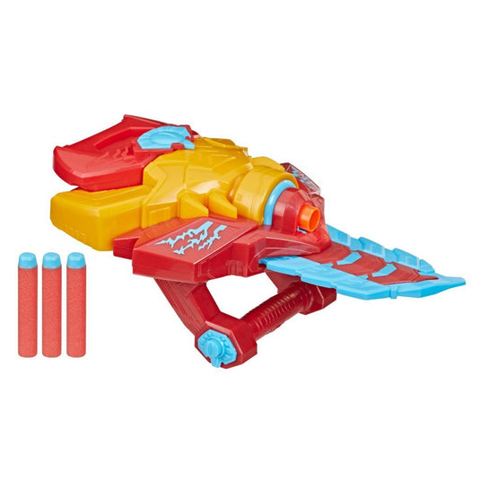 Nerf marvel mech strike monster hunters iron man + 3 darts