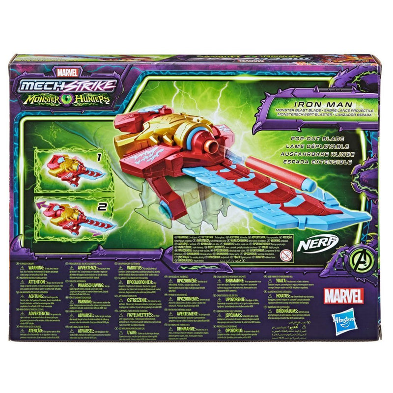 Load image into Gallery viewer, Nerf marvel mech strike monster hunters iron man + 3 darts
