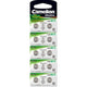 Camelion batterij lr44 d357 v13ga ag13 kaart a 10 stuks