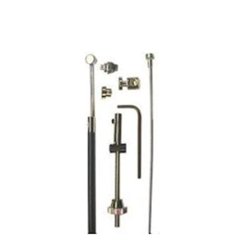 Trommelrem kabelkit Elvedes 1000mm 1250mm verzinkt - zwart (op kaart)
