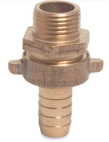 Geka producten 3 3 verbindingskoppeling messing 1 x 25 mm buitendraad