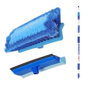 Proplus producten telescopische wasborstelset 3mtr incl spons trekker