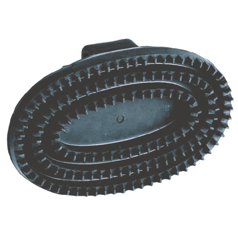 Rosborstel ovaal hard rubber rubber bandje