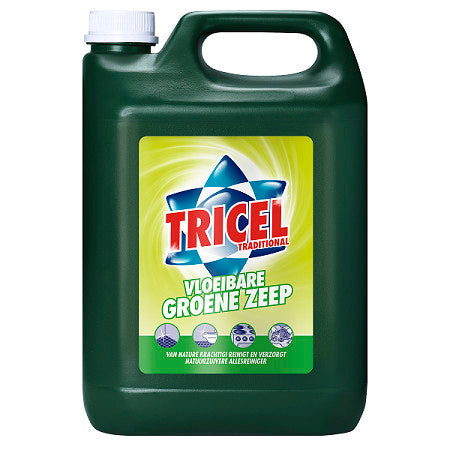 Tricel groene zeep vloeibaar 5l