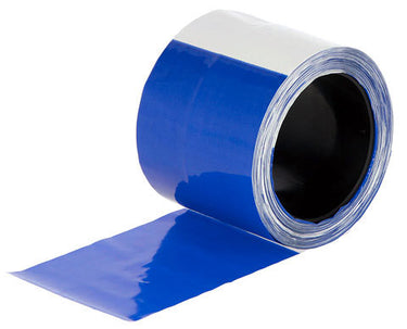Ako producten afrasteringband blauw wit geblokt 80mm 100 m rol