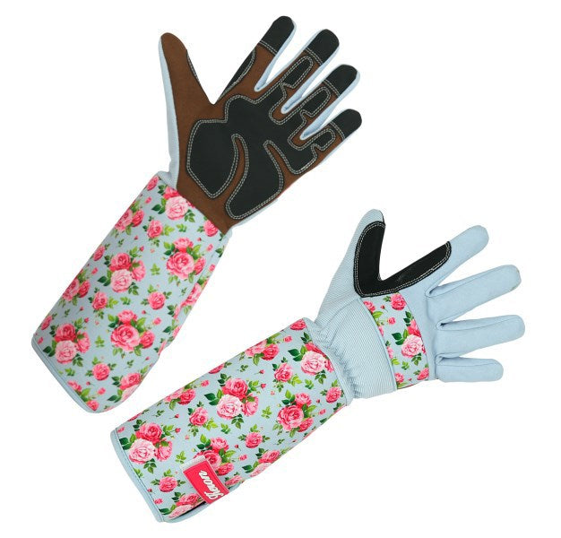 Load image into Gallery viewer, Keron rozen brandnetelhandschoen mt8m rosegarden lange manchet
