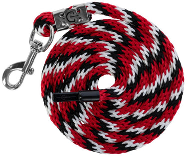 Abi producten halstertouw mustang karjn haak rood zwart wit