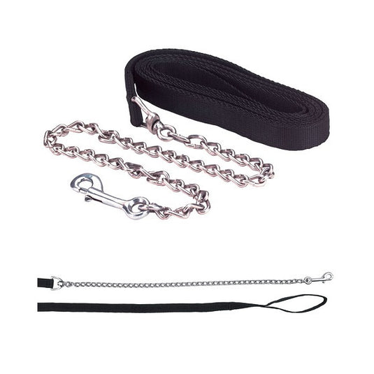 Voorbrenglijn met ketting 250cm zwart