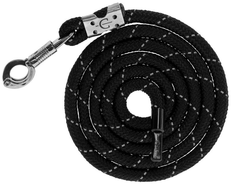 Load image into Gallery viewer, Halstertouw reflective blacksilver paniekhaak
