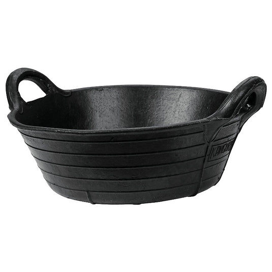 Rubber voerbak zwart 11l