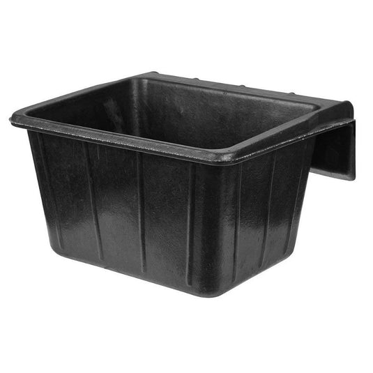 Rubber ophangvoerbak zwart 25l