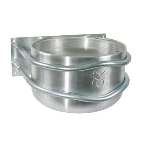 Voerbak aluminium rond wandmodel