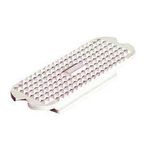 Stijgbeugelinleg recht rubber wit 12cm