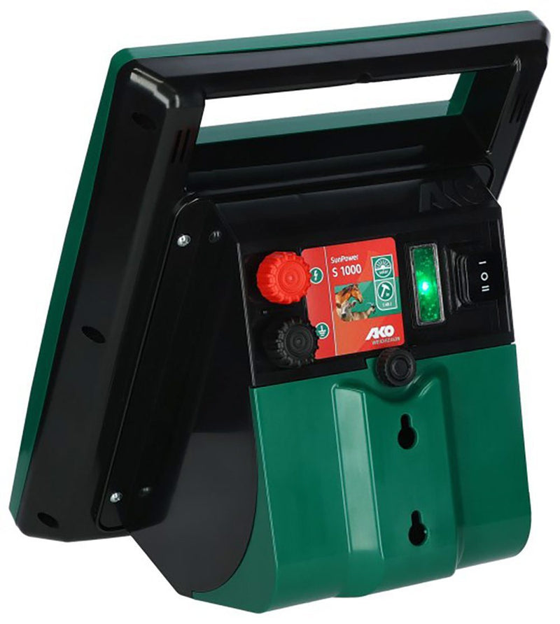 Load image into Gallery viewer, Ako producten sun power s1000 schrikdraadapparaat met zonnepaneel
