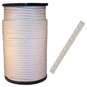 Producten nylon touw wit gevlochten 6mm 200m