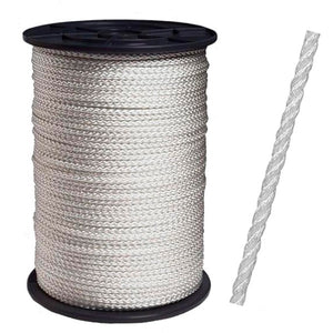 Producten nylon touw wit geslagen 10mm 220m