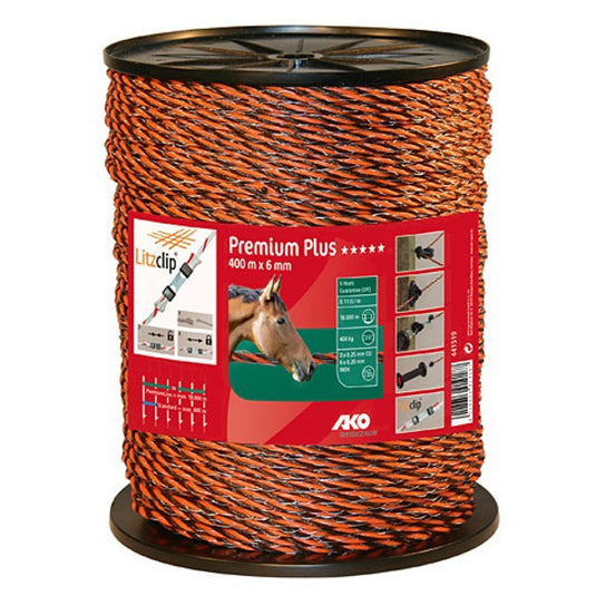 Ako producten premium plus schrikkoord bruinoranje 65mm 400m