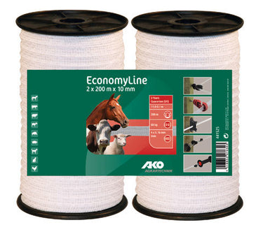 Ako producten economyline schriklint wit 1cm 200m 2 pack