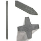Ako producten recyclingpaal 7x7 x 150cm kruisprofiel