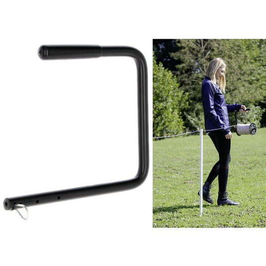 Ako eenhands afrolhulp voor rollen schrikdraad