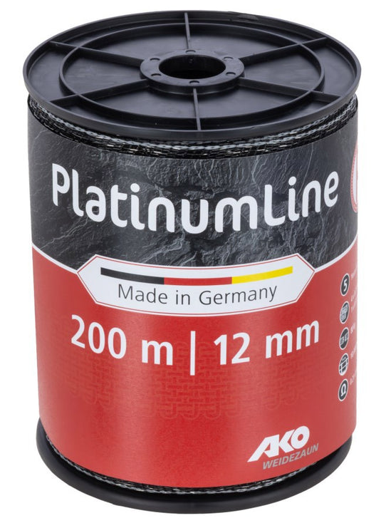 Ako producten platinumline schriklint 12 mm zwartwit 200m