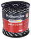 Ako producten platinumline afrasteringskoord 6mm 200m wit zwart