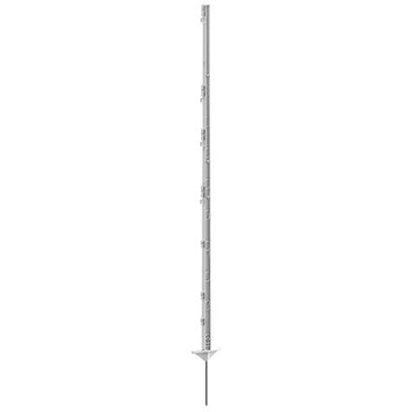 Ako producten expert kunststof paal wit 156cm 5 stuks dubbele voet