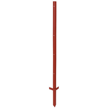 Ako producten hoekstaal paal rood gelakt 3mm 150cm 10 stuks