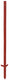 Ako producten hoekstaal paal rood gelakt 2mm 115cm 10 stuks