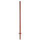 Ako producten hoekstaal paal rood gelakt 3mm 165cm 10 stuks