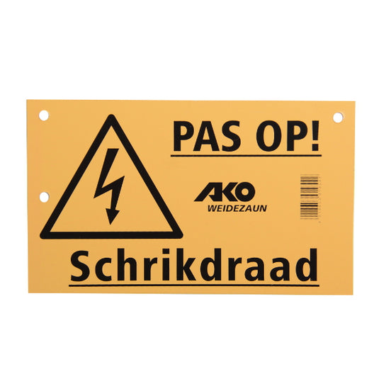 Ako bordje pas op schrikdraad