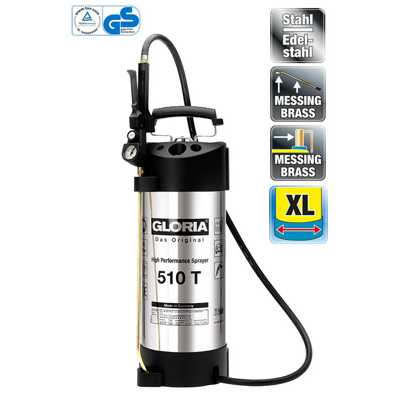Load image into Gallery viewer, Gloria drukspuit 510t rvs 10 liter
