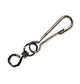 Dulimex dx simplexhaak 40 mm met wervel din5287 vernikkeld ( a 1 st )