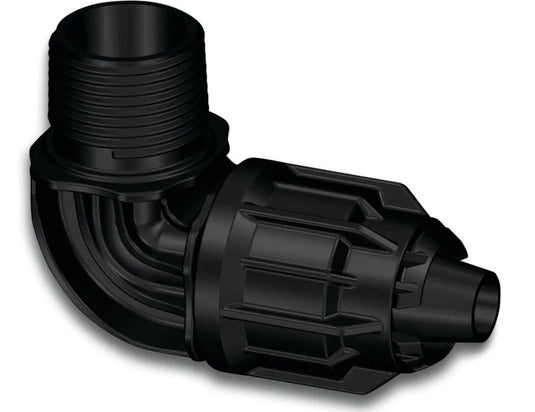 Producten knie 90 pp 16 mm qj buidr 6bar zwart vbevloeiingsslang