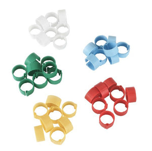 Producten kunststof clip 16 mm gemeng kleuren 5x 20 st in blister