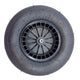 Fort producten wiel 480400x8 2ply band kunststof velg zwart as 13cm