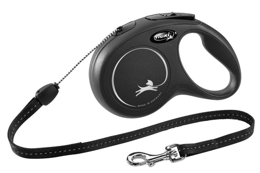 Flexi rollijn classic cord zwart