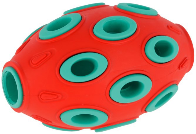 Load image into Gallery viewer, Producten rugby toyfastic te vullen roodturkoois 12 x 7 5 cm
