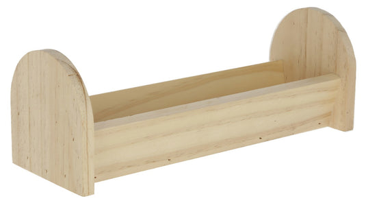 Kerbl voedertrog voor knaagdieren 28 x 10 x 10 cm van hout