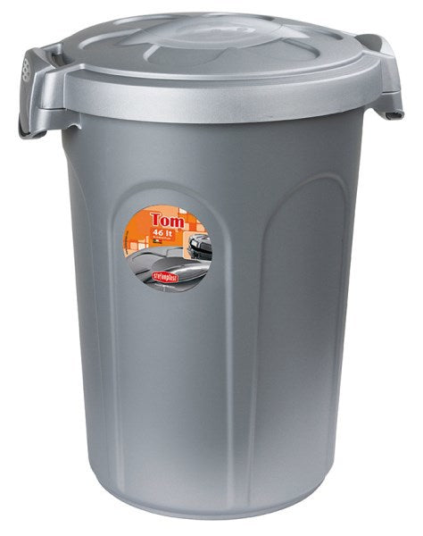 Producten voerton tom met deksel 16kg 46ltr