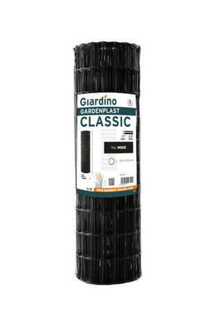 Giardino producten gaas gardenplast classic 1 02m x 10m ral 9005 zwart