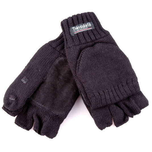 Handschoen mofflap antrazwart xl