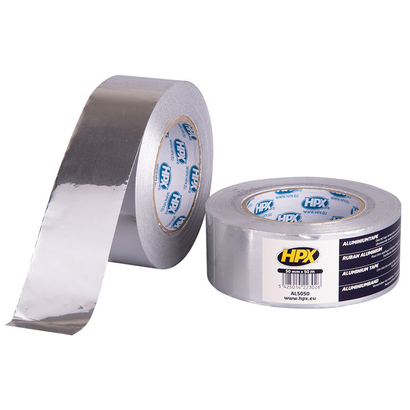 Afbeelding laden in galerijviewer, Hpx producten alutape zilvertape 50mm x 50m
