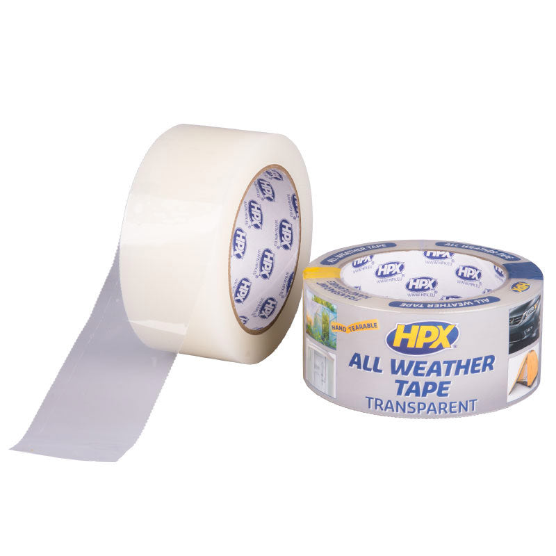 Afbeelding laden in galerijviewer, Hpx producten all weather tape transparant 48mm x 25m
