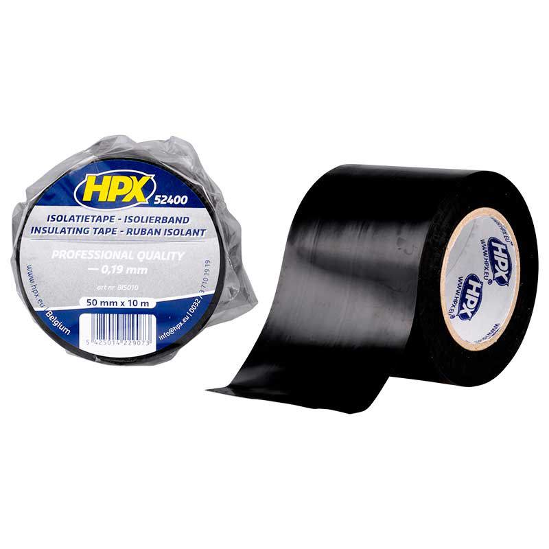Load image into Gallery viewer, Hpx producten isolatietape 52400 zwart 50mm x 10m
