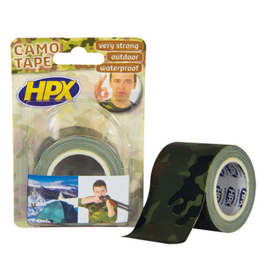 Hpx producten duct tape reparatietape camouflage 48mm x 5m blister
