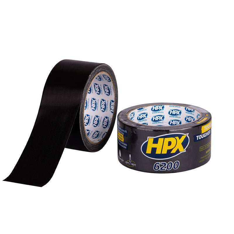 Afbeelding laden in galerijviewer, Hpx producten duct tape reparatietape zwart 48mm x 10m
